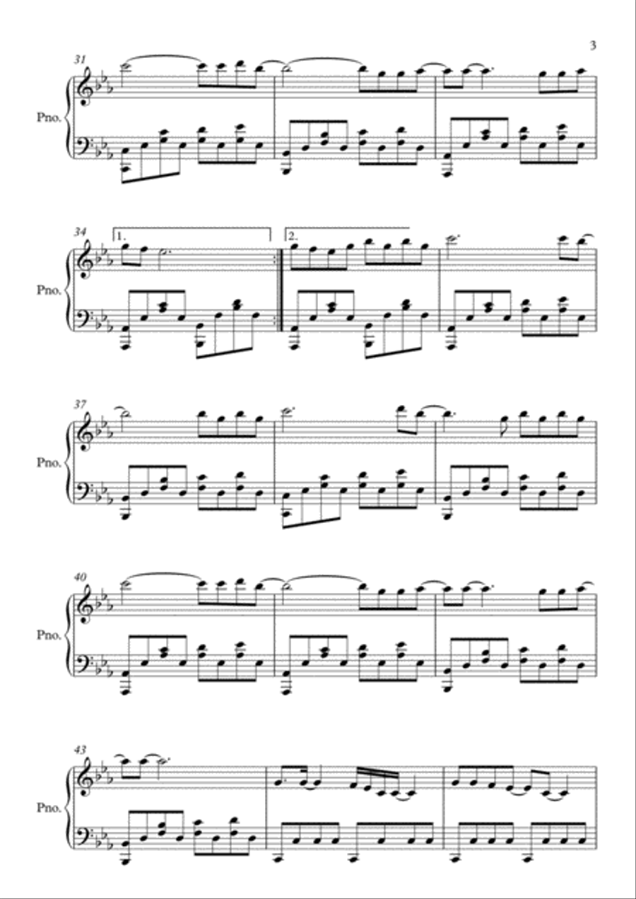 Rolling In The Deep Piano Solo scores gallery preview page 3