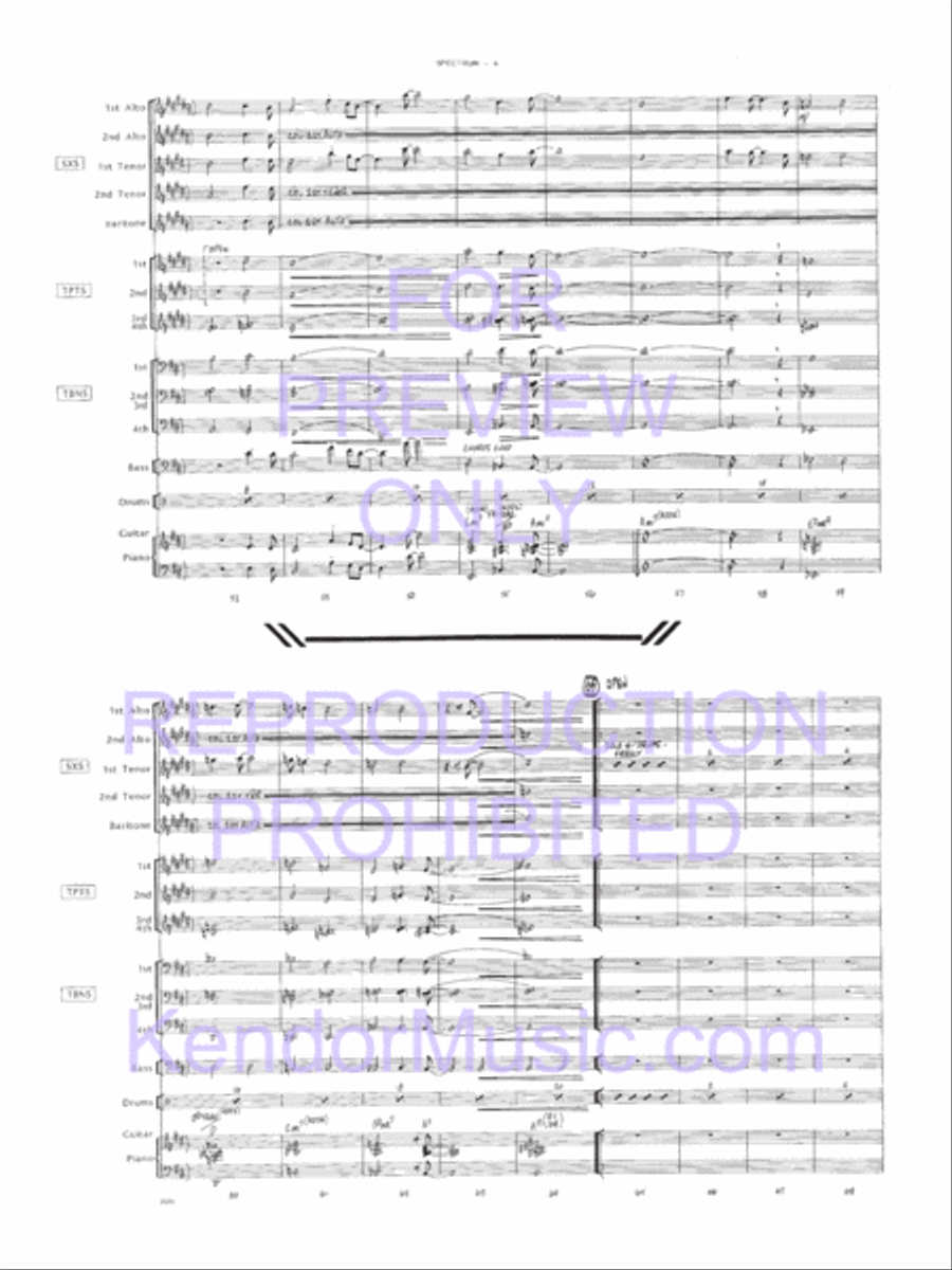 Spectrum Jazz Ensemble scores gallery preview page 5