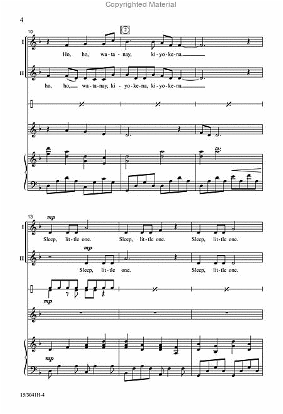 Ho, Ho, Watanay Ho, Ho, Watanay 2-Part scores gallery preview page 4