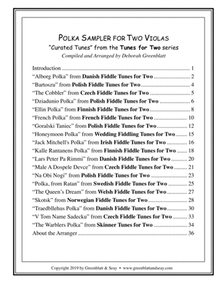 Book cover for Polka Sampler for Two Violas