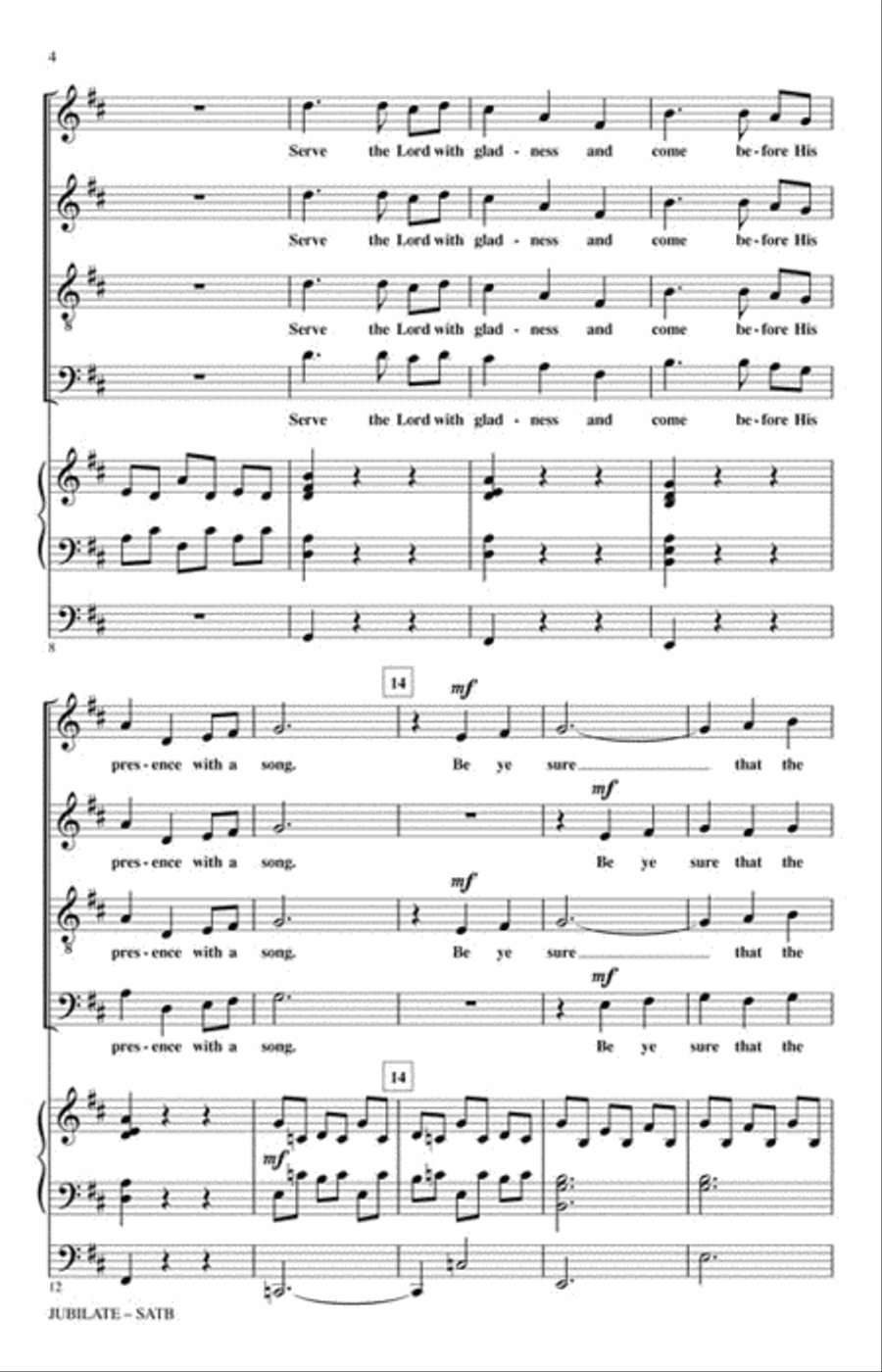 Jubilate 4-Part scores gallery preview page 3