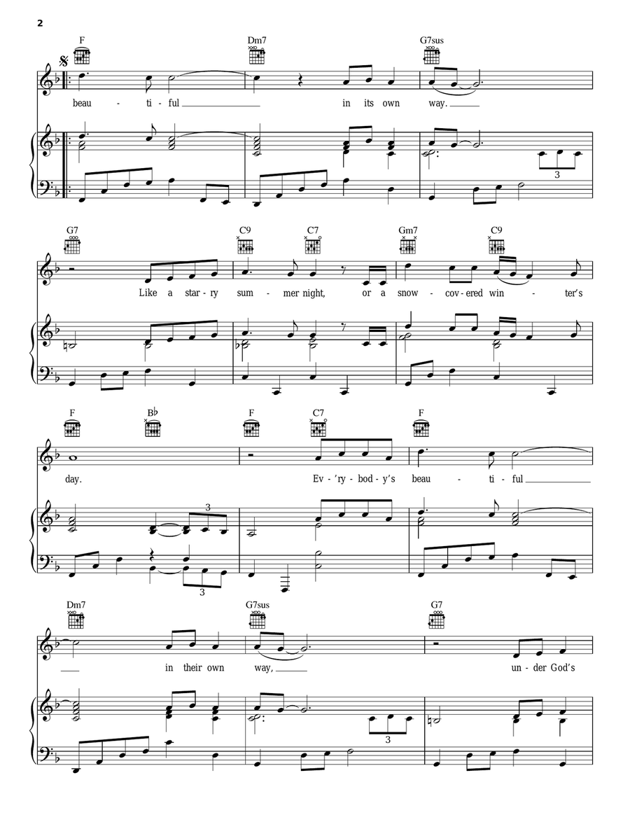 Everything Is Beautiful Acoustic Guitar scores gallery preview page 2