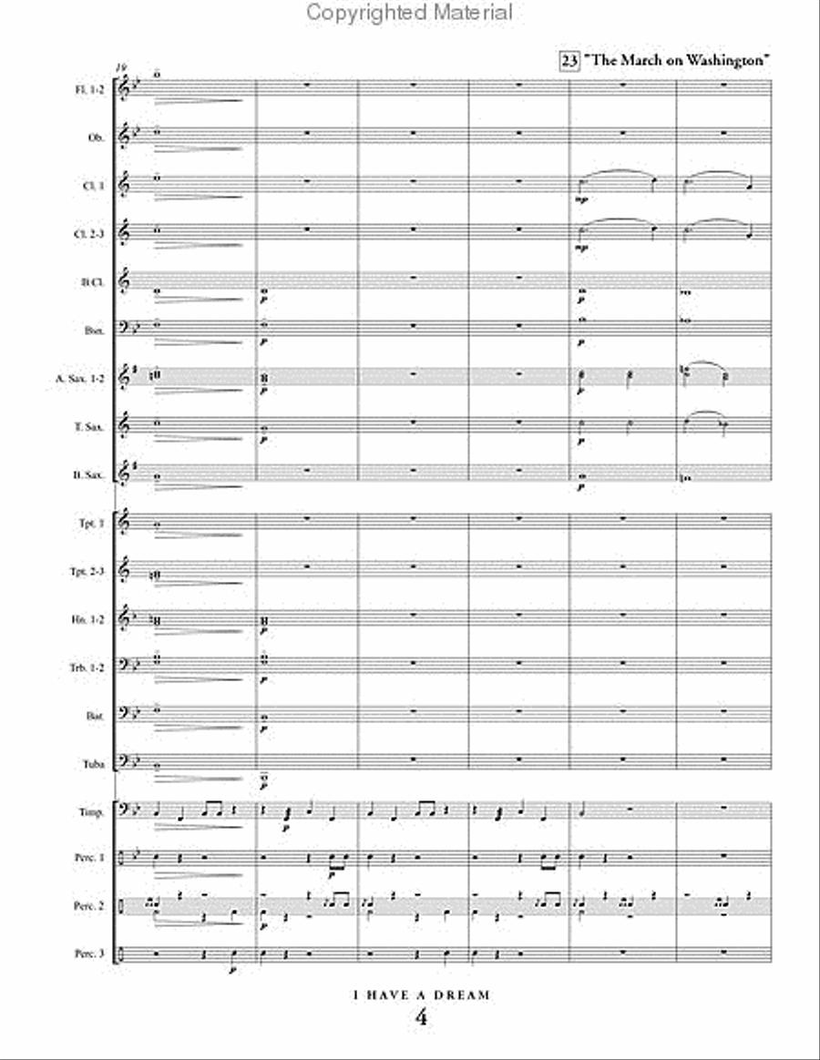 I Have A Dream Concert Band scores gallery preview page 5