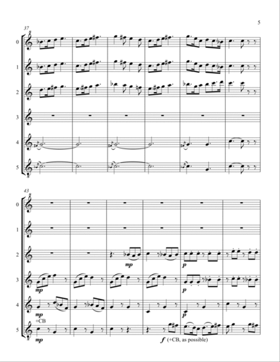 Suite for Flute Choir Flute Choir scores gallery preview page 5