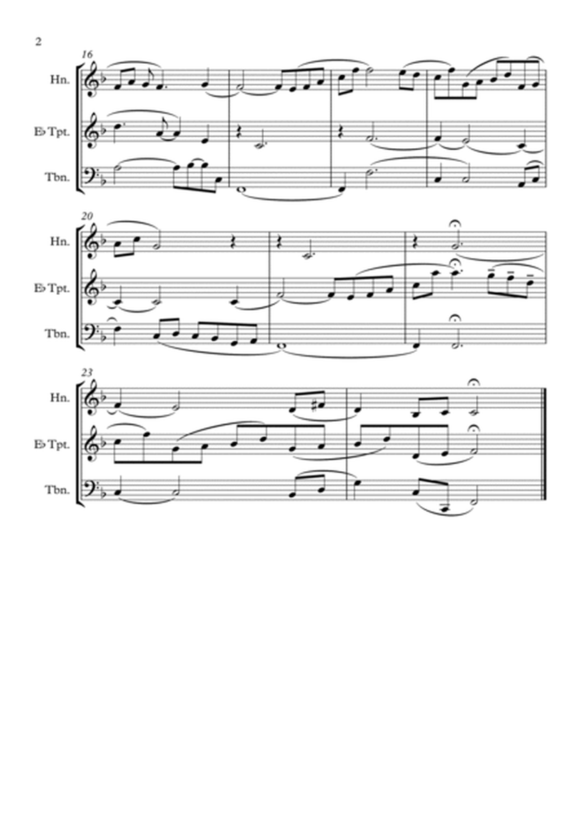 Schumann Traumerei arrange for brass trio (trumpet, Horn & Trombone)