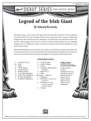 Legend of the Irish Giant: Score
