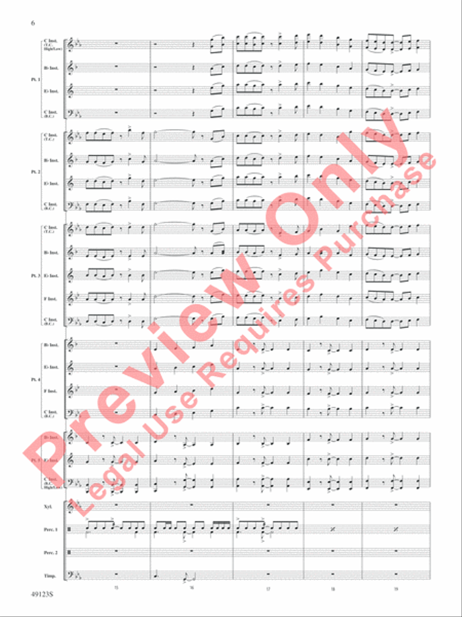 Flamingo Road Flamingo Road Concert Band scores gallery preview page 7