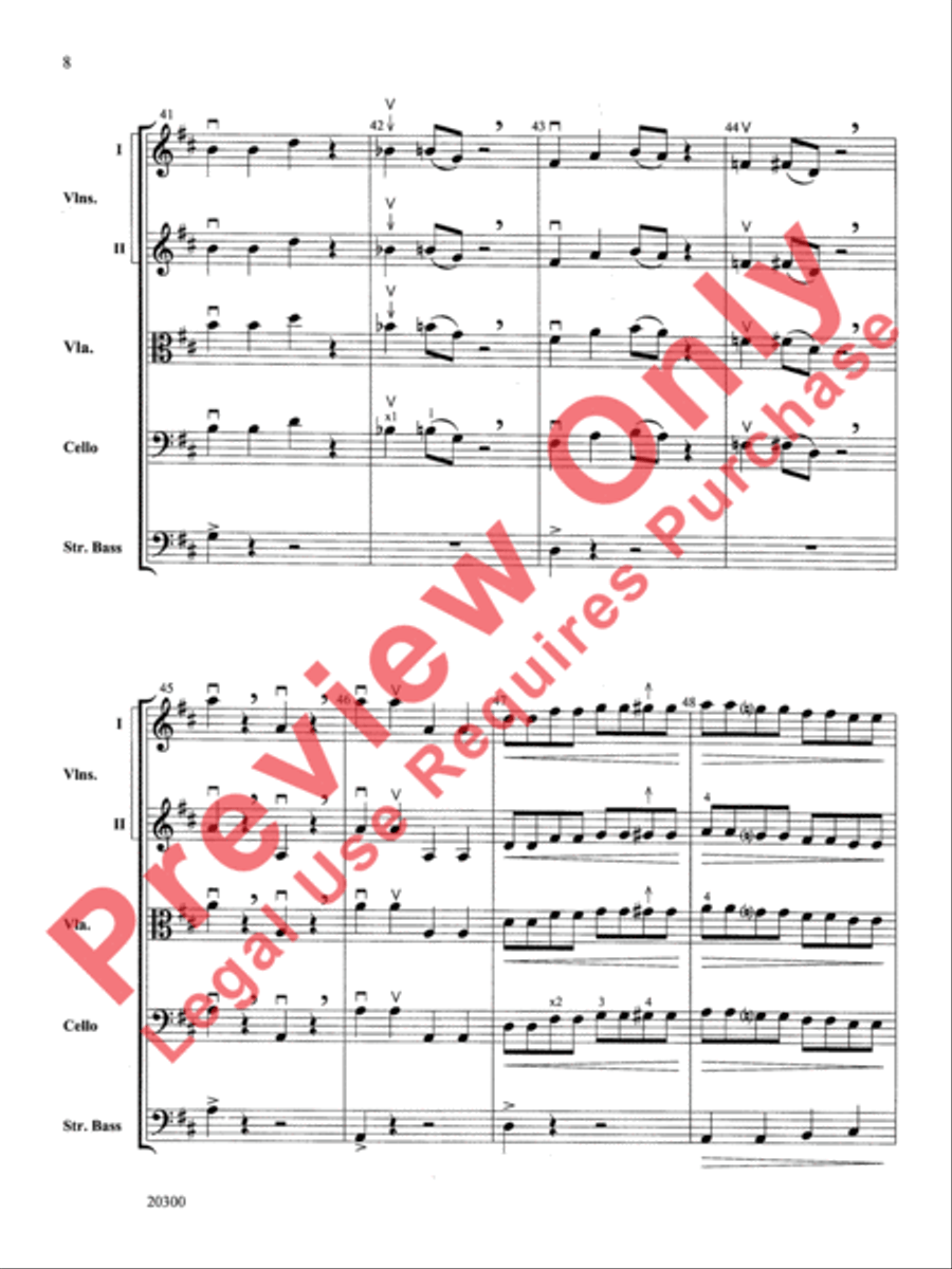 The Boogie-Man Blues The Boogie-Man Blues String Orchestra scores gallery preview page 9