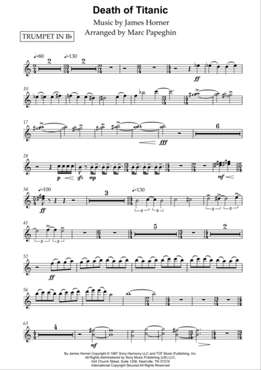 Titanic trumpet clearance