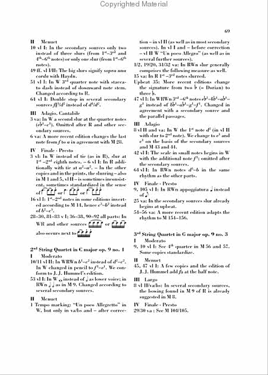 String Quartets – Volume II, Op. 9 String Quartet scores gallery preview page 6