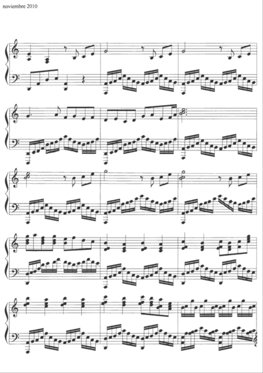 Tiempo muerto Piano Solo scores gallery preview page 3