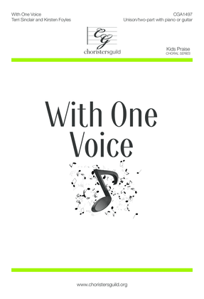 Book cover for With One Voice