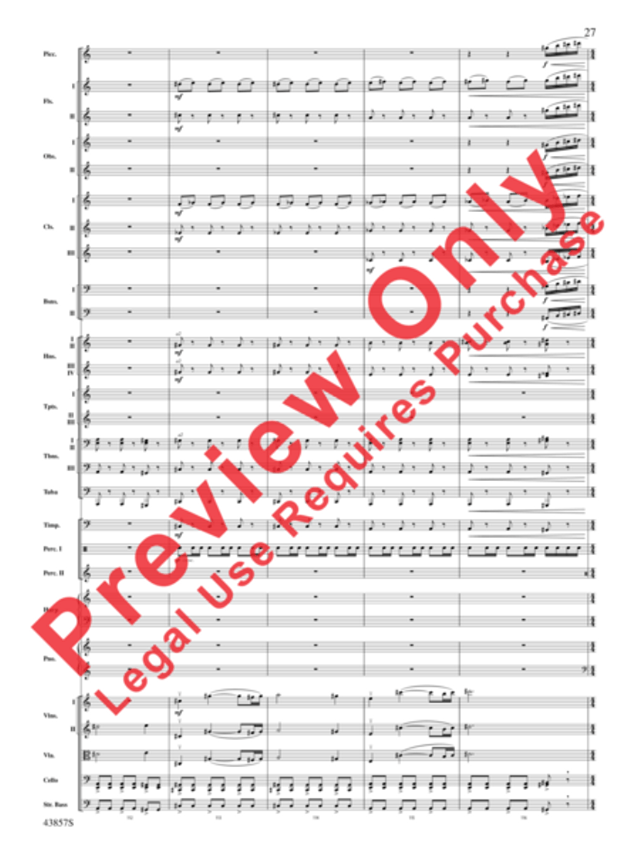 Unconquered Unconquered Full Orchestra scores gallery preview page 28
