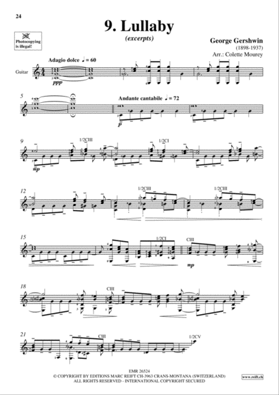 Gershwin 20 Greatest Hits Guitar scores gallery preview page 11