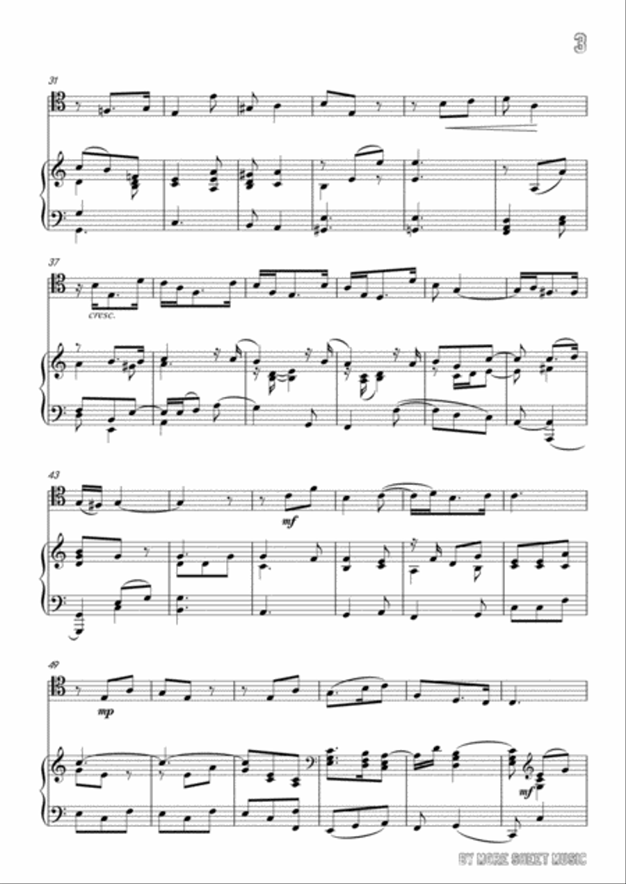 Handel-E pur così in un giorno...Piangerò la sorte mia,for Cello and Piano Piano scores gallery preview page 5