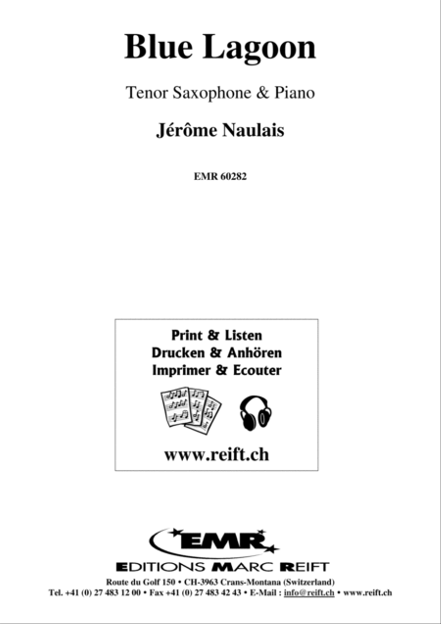 Blue Lagoon Tenor Saxophone scores gallery preview page 2