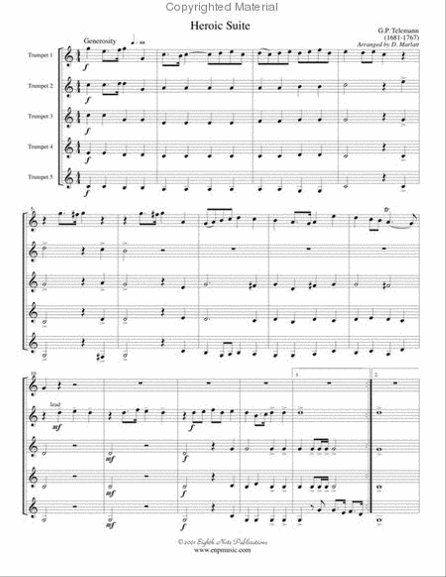 Heroic Suite Small Ensemble scores gallery preview page 2