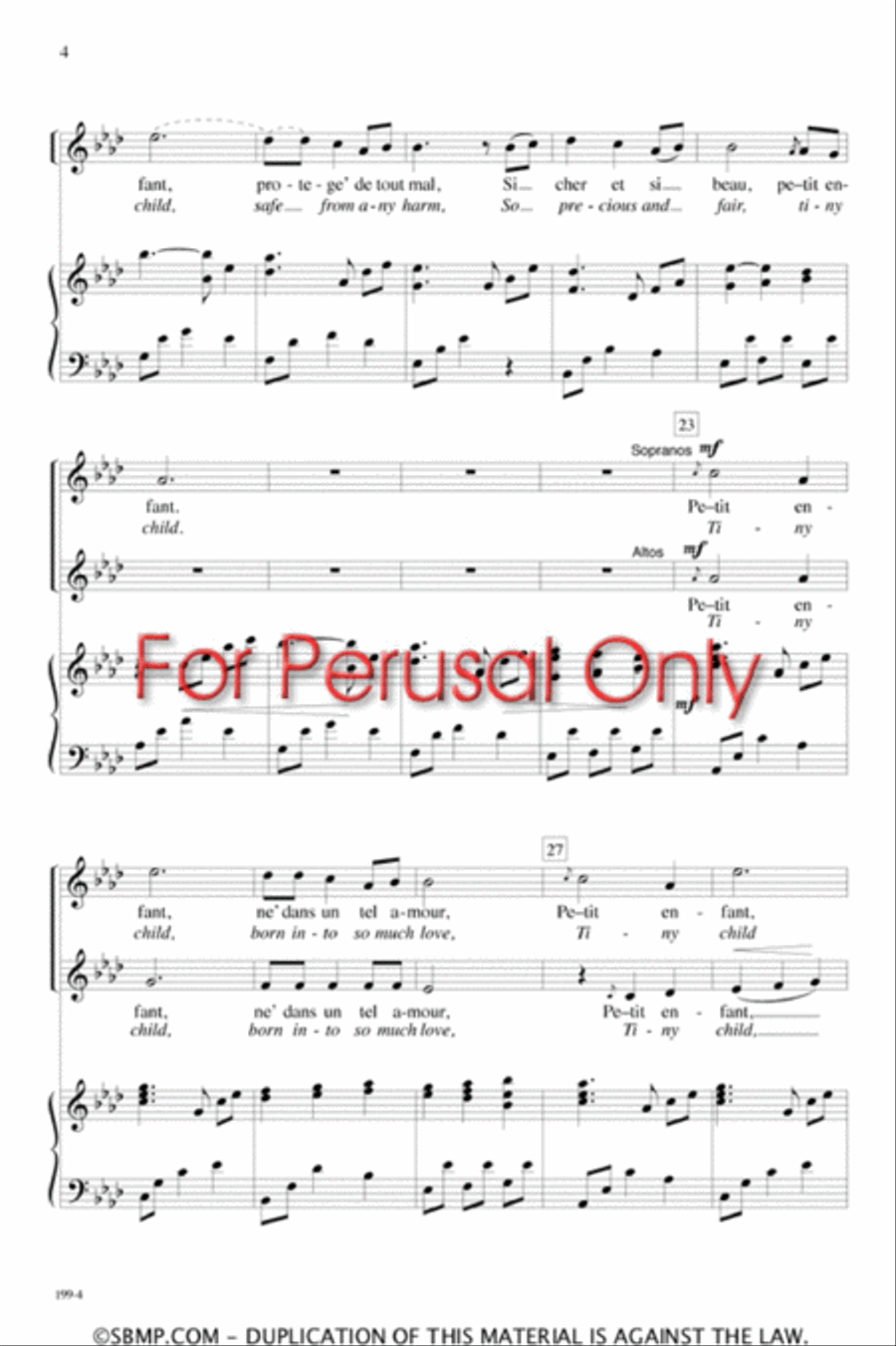 Petit Enfant - SA Octavo SA scores gallery preview page 3