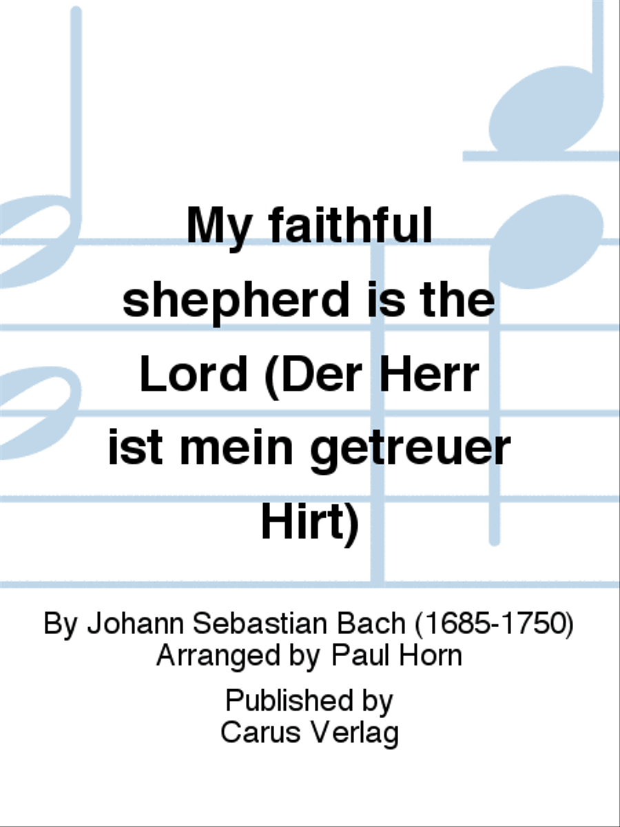 My faithful shepherd is the Lord (Der Herr ist mein getreuer Hirt) Organ scores gallery preview page 1