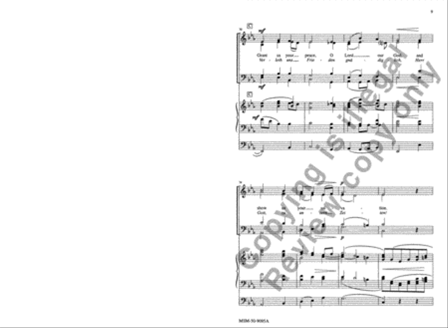 Grant Us Your Peace Grant Us Your Peace 4-Part scores gallery preview page 9