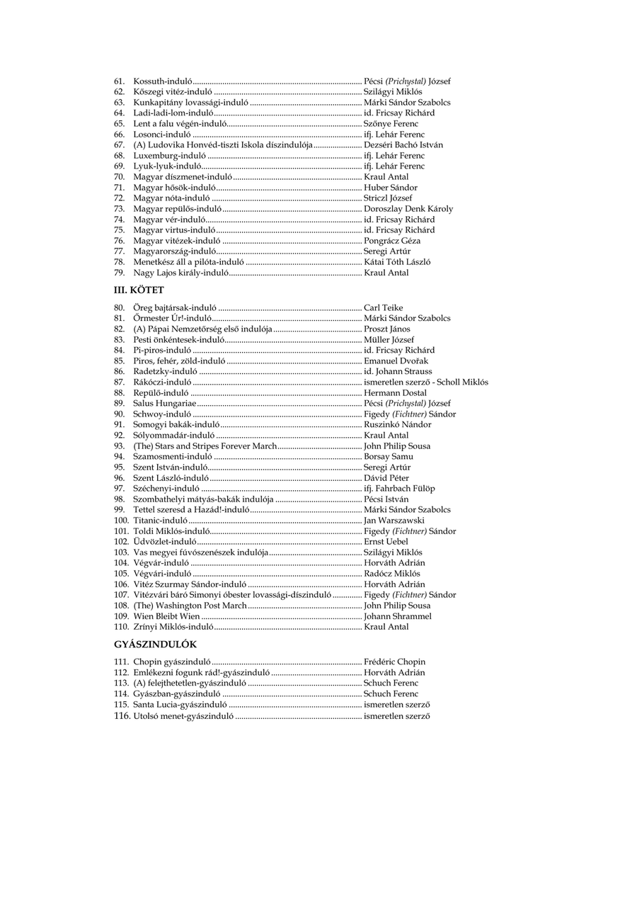 Indulókönyv 2020 - Partitúra I. kötet - Score Only Concert Band scores gallery preview page 6