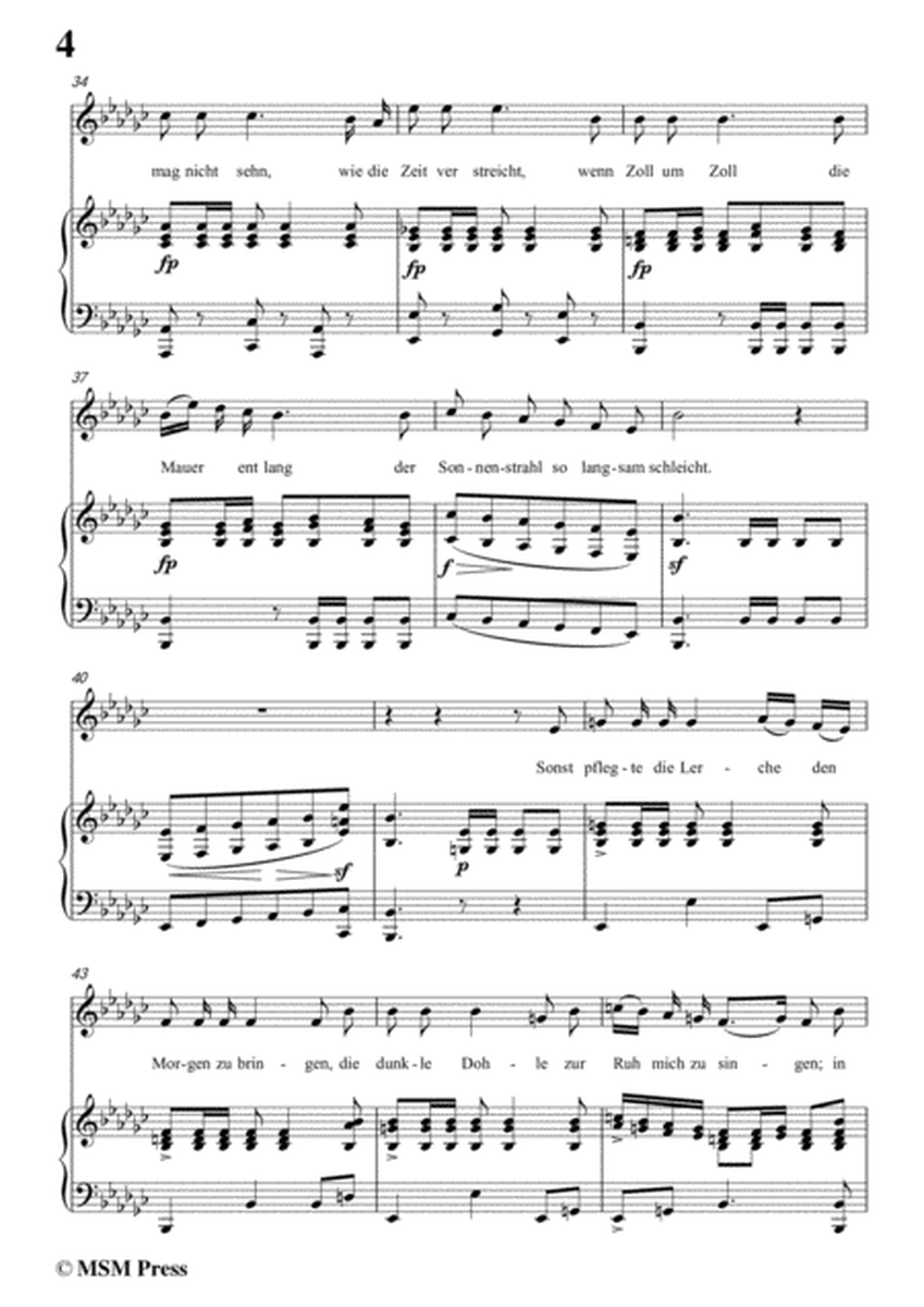 Schubert-Lied des gefangenen Jäger,Op.52 No.7,in e flat minor,for Voice&Piano image number null