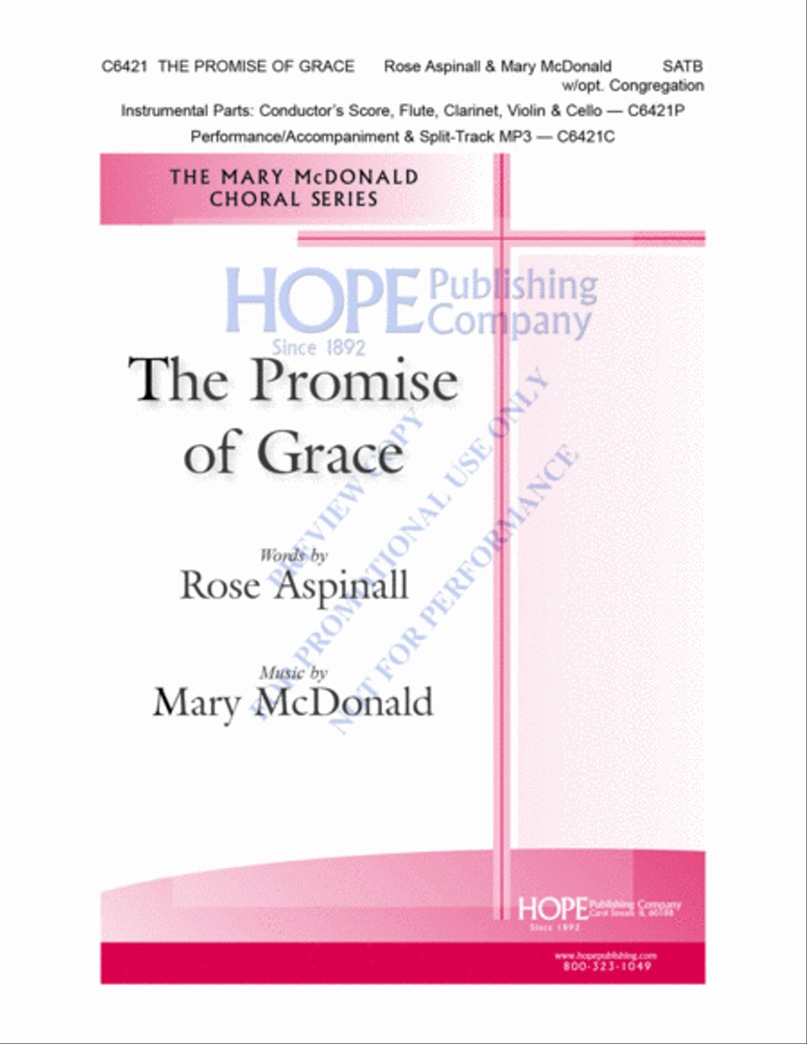 The Promise of Grace Choir scores gallery preview page 2