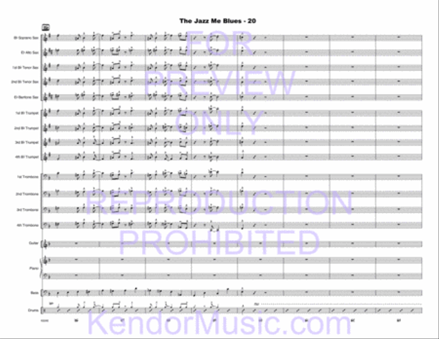 Jazz Me Blues, The Jazz Me Blues, The Choir scores gallery preview page 21