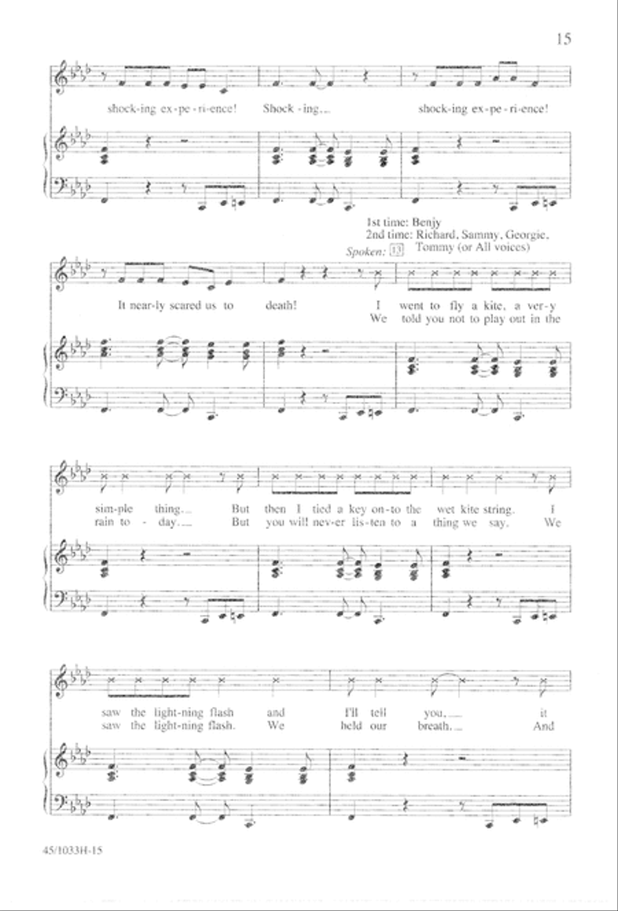 Watts It All About? The Whole Shocking Story Unison Choir scores gallery preview page 16