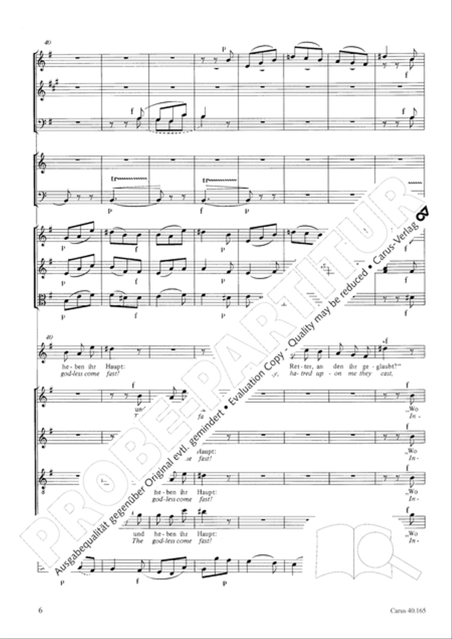 Hor mein Bitten (2 Fassungen) Score scores gallery preview page 17