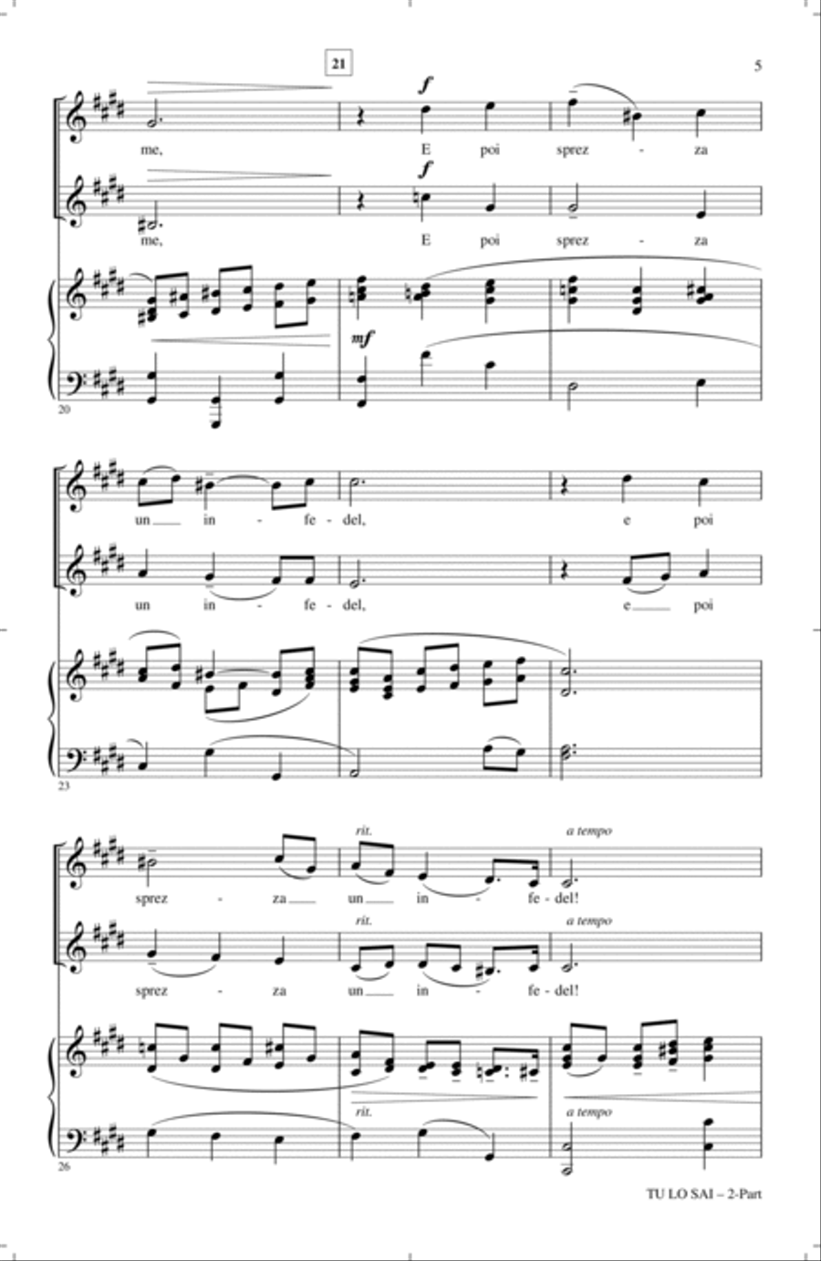 Tu Lo Sai 2-Part scores gallery preview page 3