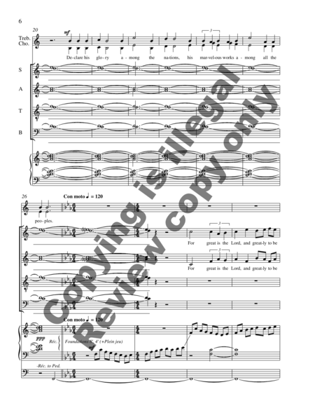 Psalm 96 (choral score) image number null