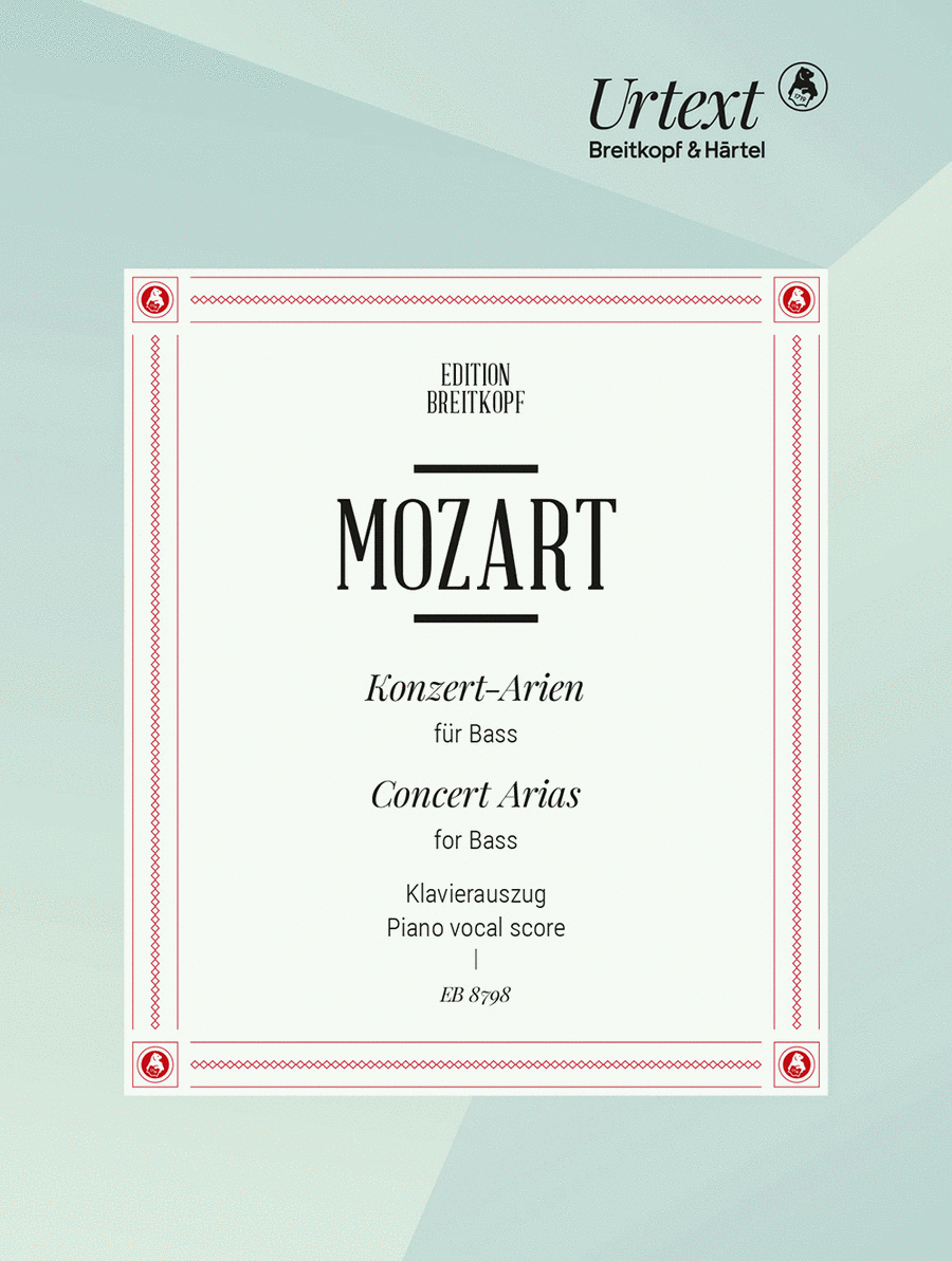 Complete Concert Arias for Bass Piano, Vocal scores gallery preview page 1