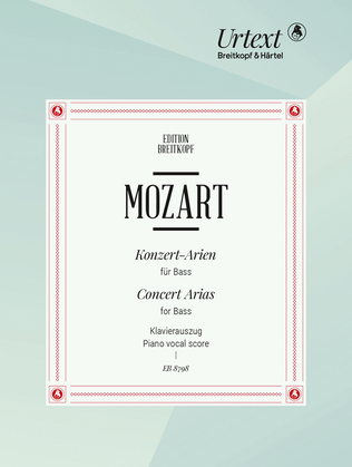 Book cover for Complete Concert Arias for Bass