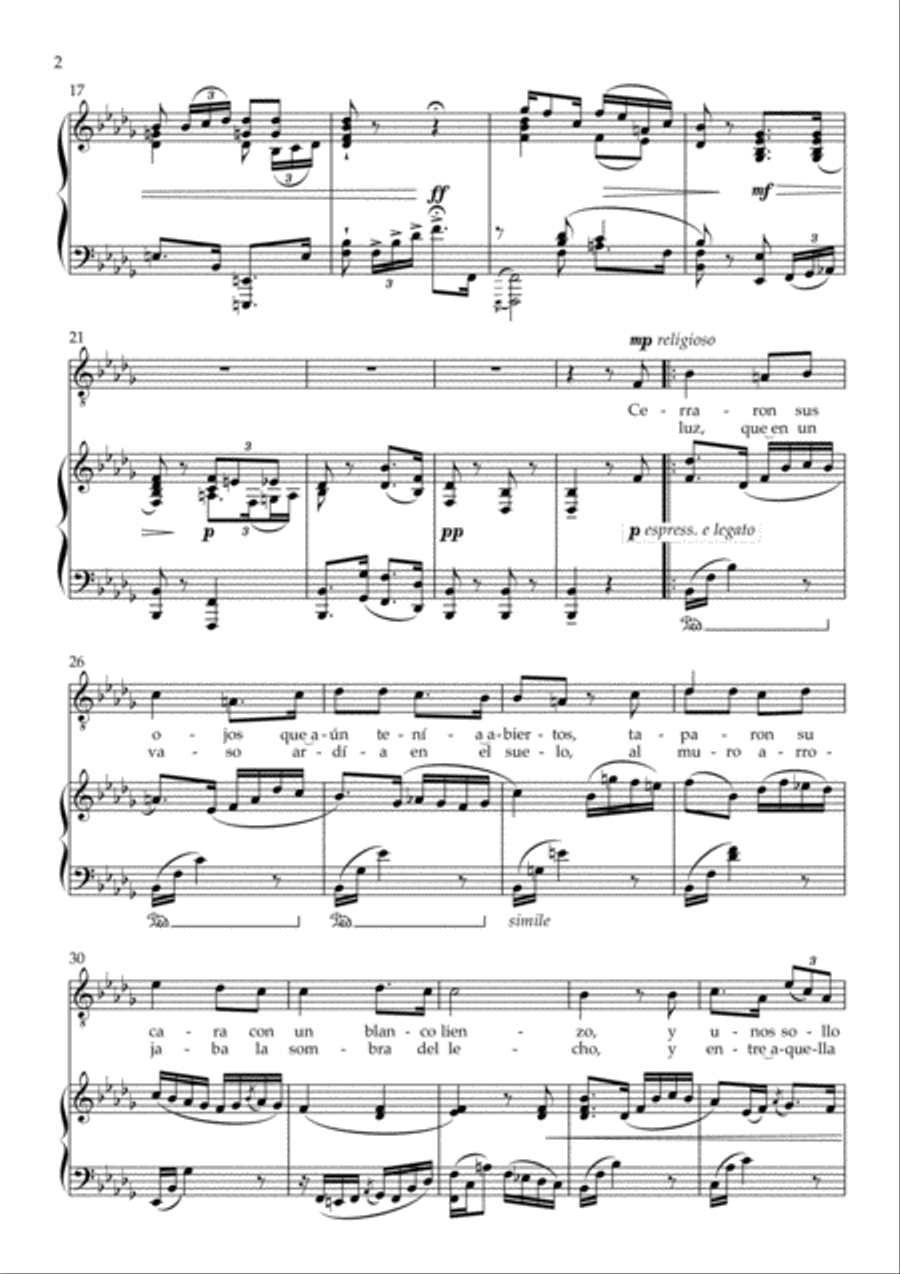 Rima LXXIII (Cerraron sus ojos) 4-Part scores gallery preview page 4