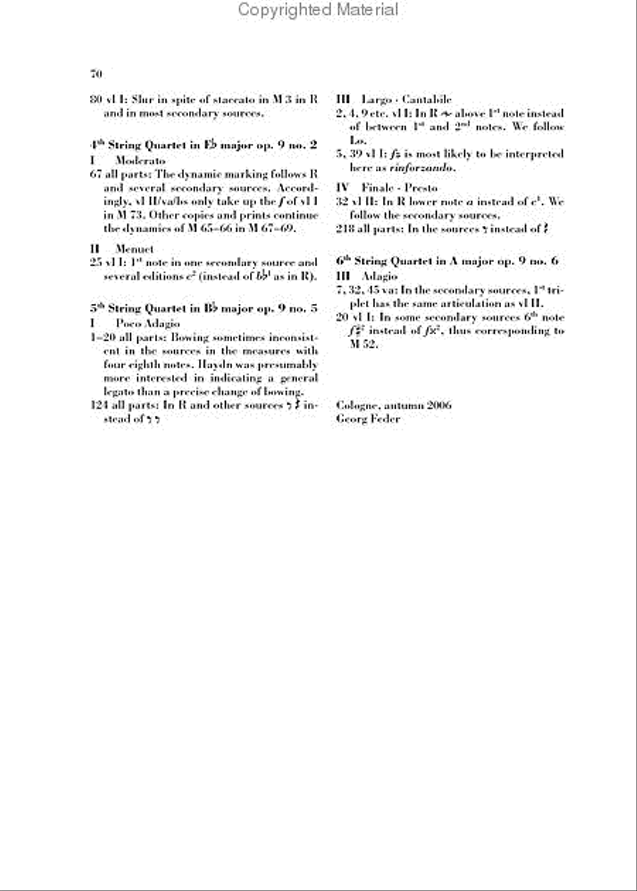 String Quartets – Volume II, Op. 9 String Quartet scores gallery preview page 7