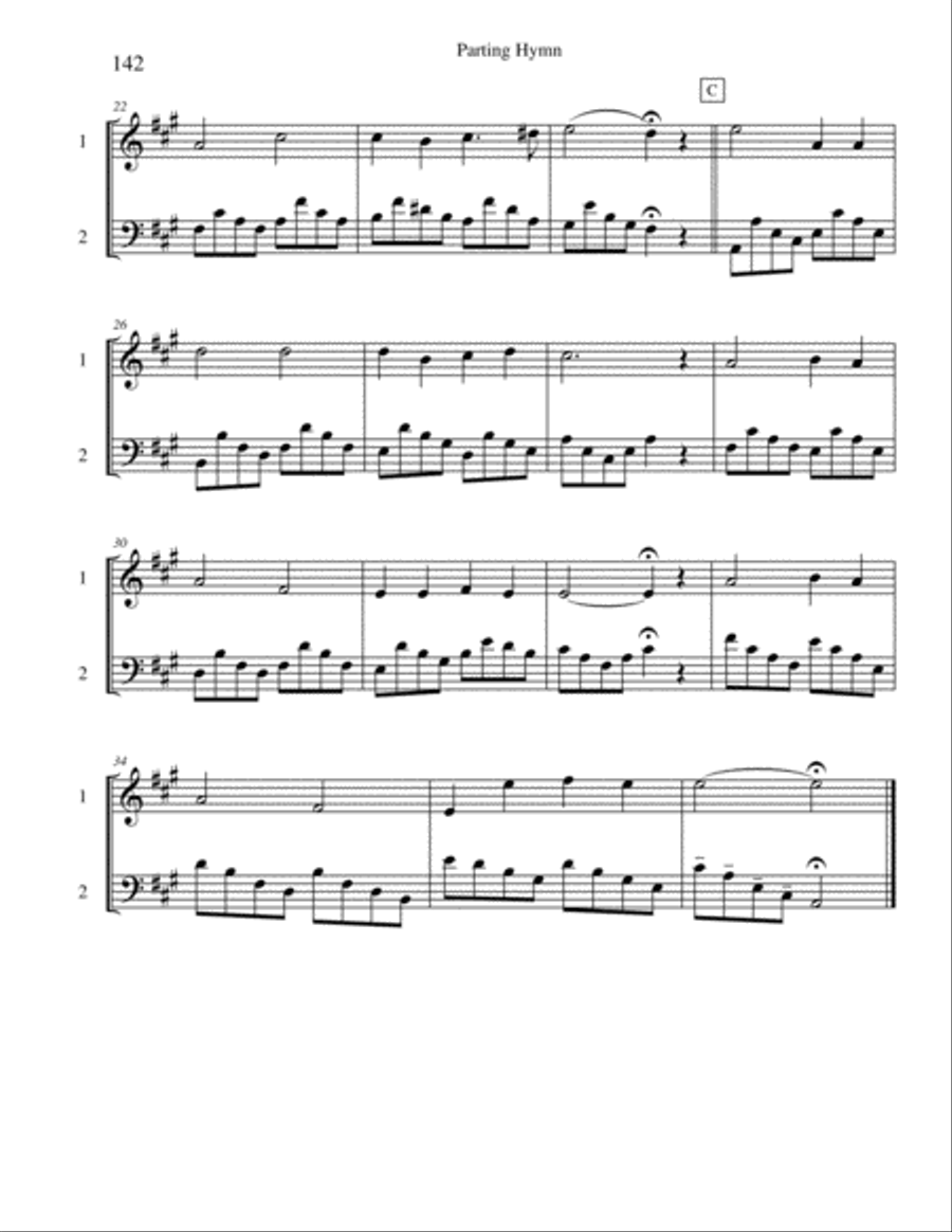 Ten Selected Hymns for the Performing Duet, Vol. 8 - horn and low horn Ten Selected Hymns for the Performing Duet, Vol. 8 - horn and low horn Brass Duet scores gallery preview page 2