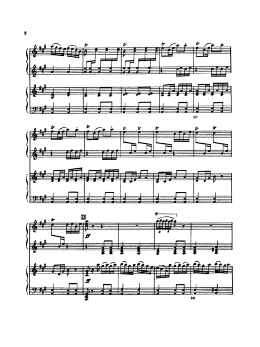 Rimsky-Korsakov: Capriccio Espagnole Piano Duet Piano Duet scores gallery preview page 2