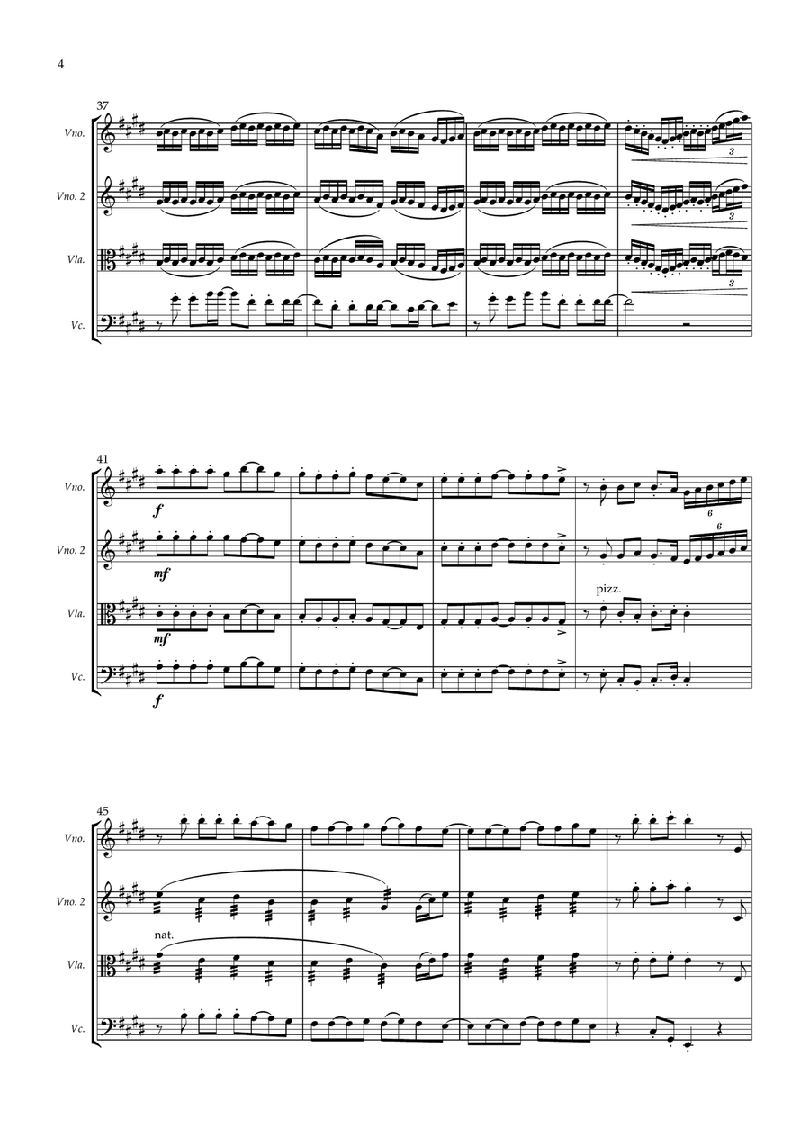 Anti-Hero String Quartet scores gallery preview page 4