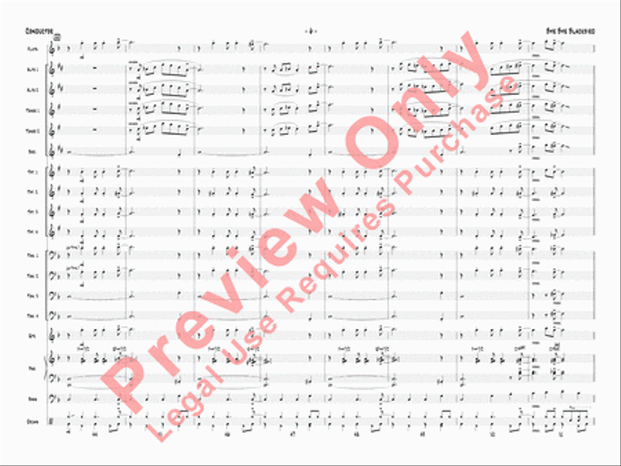 Bye Bye Blackbird Jazz Ensemble scores gallery preview page 9