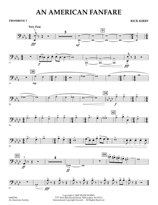 An American Fanfare - Trombone 3