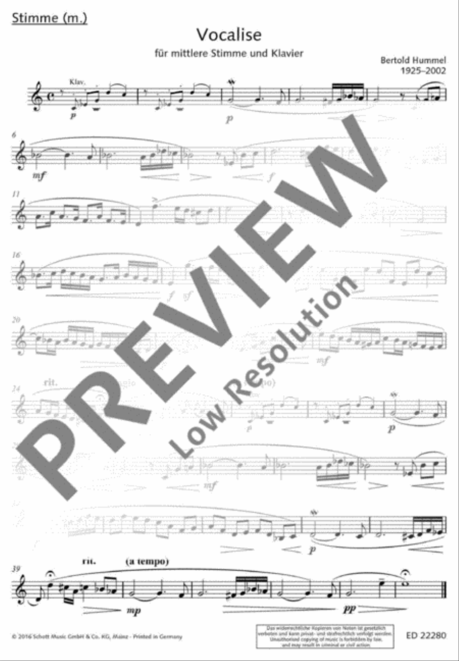 Vocalise Vocalise Medium Voice scores gallery preview page 8