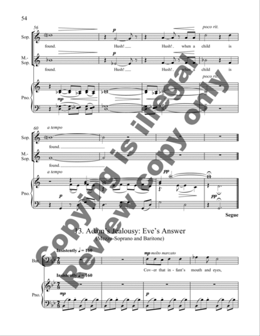 Songs for Eve Songs for Eve 4-Part scores gallery preview page 14