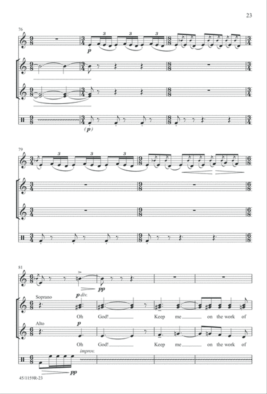 The Day of Hope - Choral/Full Score SSAA scores gallery preview page 23