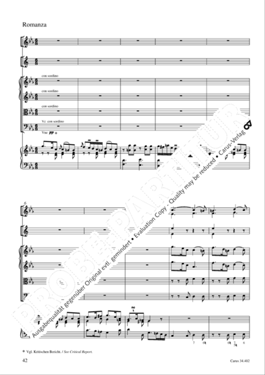 Concerto grosso for cembalo or piano Horn scores gallery preview page 43