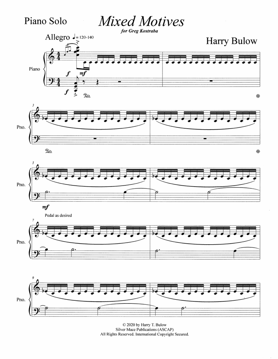 Mixed Motives for Solo Piano Piano Solo scores gallery preview page 3