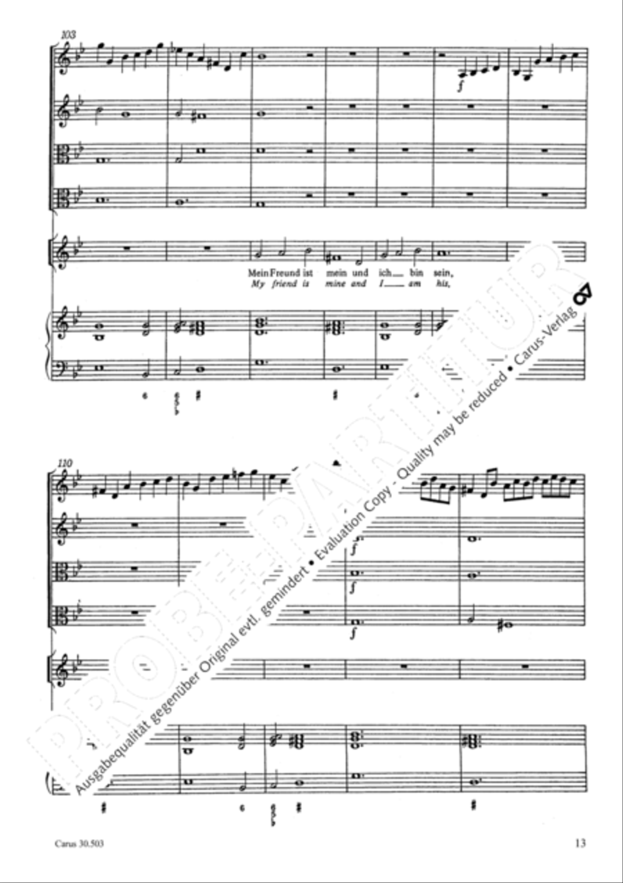My beloved, you are fair (Meine Freundin, du bist schon) 4-Part scores gallery preview page 16