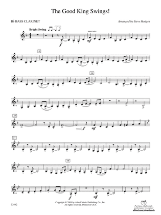 The Good King Swings!: B-flat Bass Clarinet