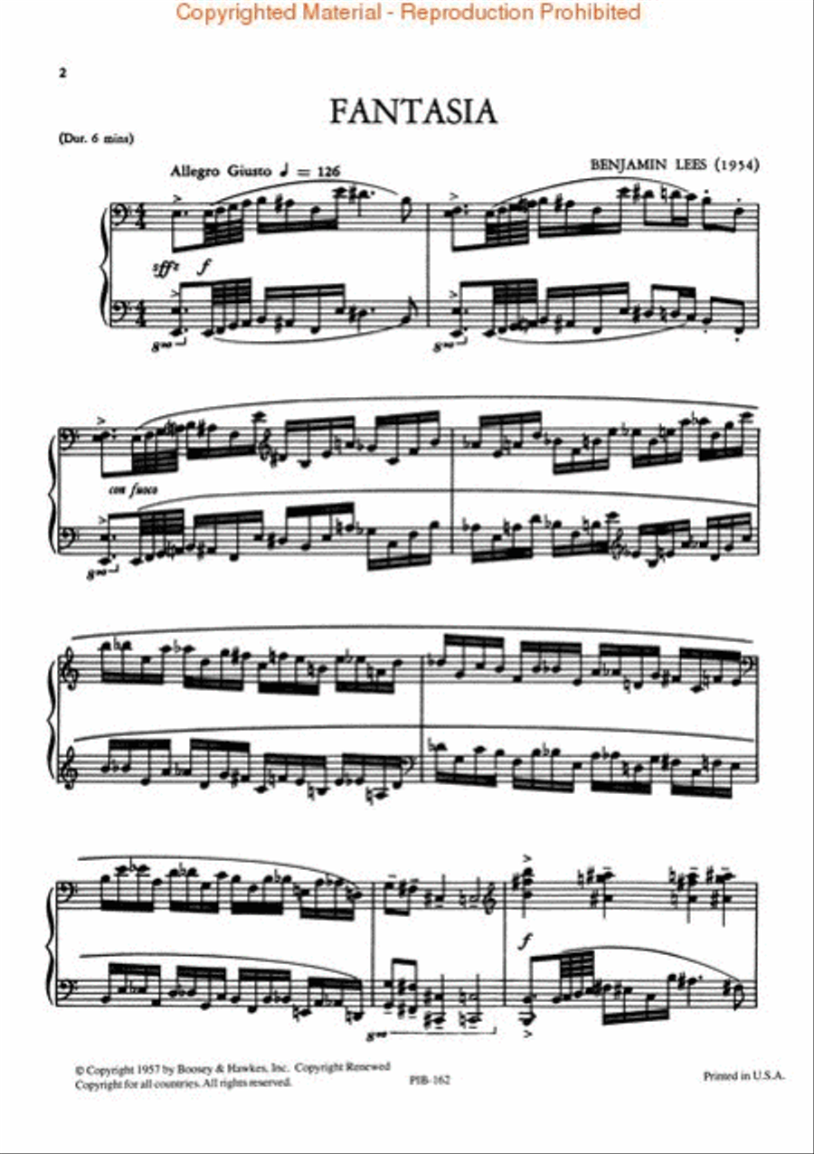Fantasia Fantasia Piano Solo scores gallery preview page 2