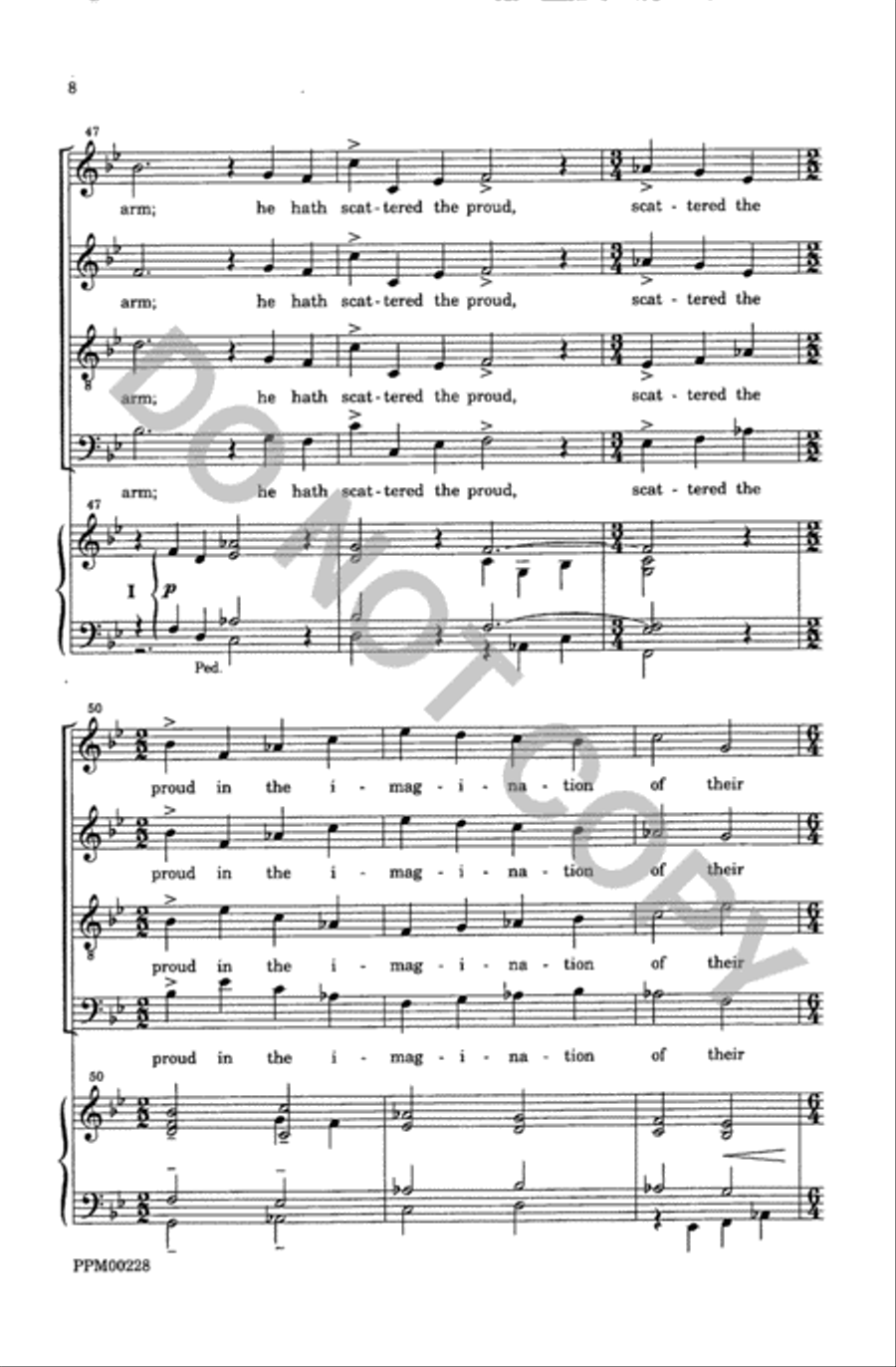 Evening Service for the Nativity Divisi scores gallery preview page 9